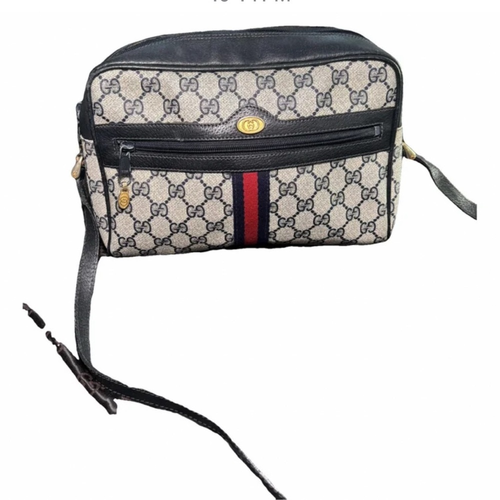 Gucci Crossbody Bag in Navy and Cream